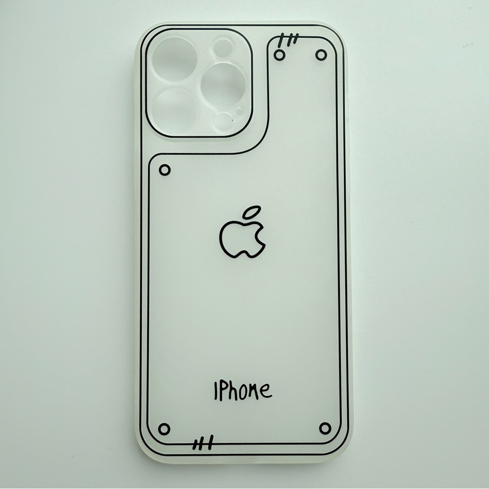 😍New Korean iPhone 14 Pro Max minimalism case